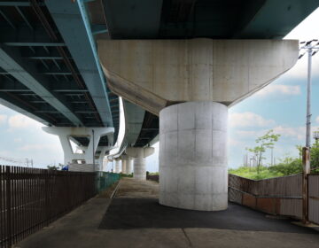 画像：（一）芦屋鳴尾浜線　西宮港大橋　橋梁耐震補強工事